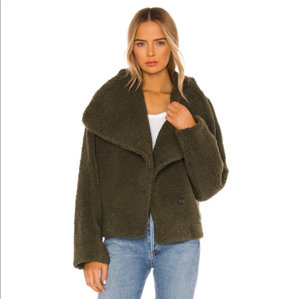 FREE PEOPLE Teddy Sherpa Wrap Coat